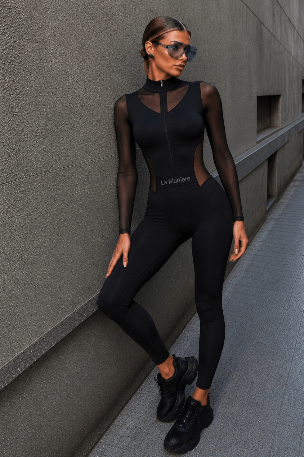 Jumpsuit BLACK MOTION - La Maniere